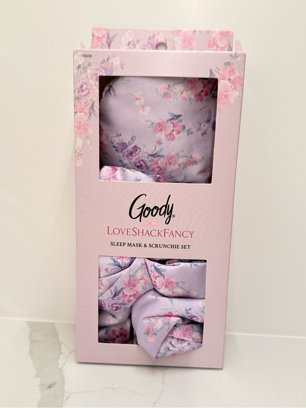🌙 LoveShackFancy x Target – Eye Mask + Scrunchie Set -Hibiscus